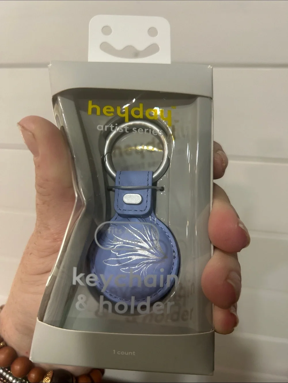 heyday Lavender Blue Keychain & Holder